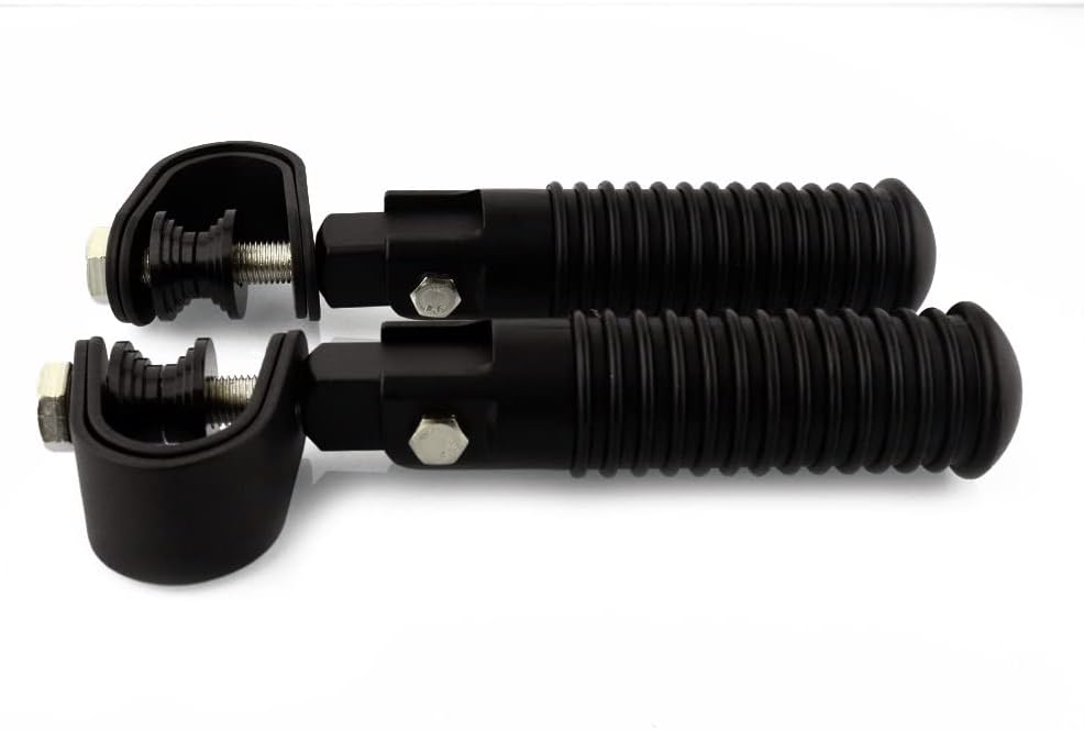 U-Clamp Motorcycle Foot Pegs Rest Highway Engine Crash Bar For Harley 1"~ 1-1/4"