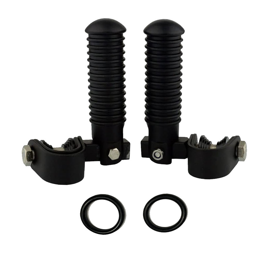 U-Clamp Motorcycle Foot Pegs Rest Highway Engine Crash Bar For Harley 1"~ 1-1/4"