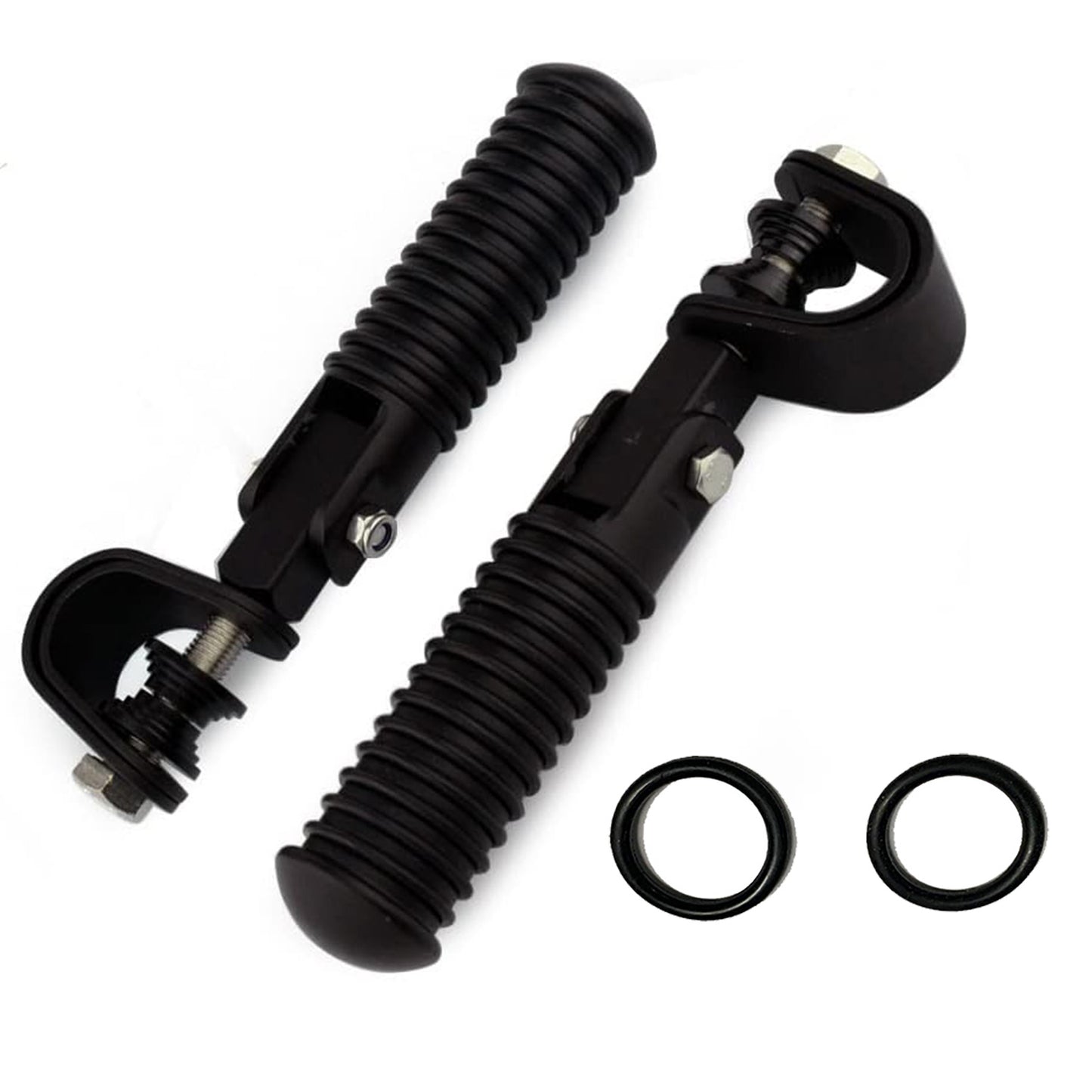 U-Clamp Motorcycle Foot Pegs Rest Highway Engine Crash Bar For Harley 1"~ 1-1/4"