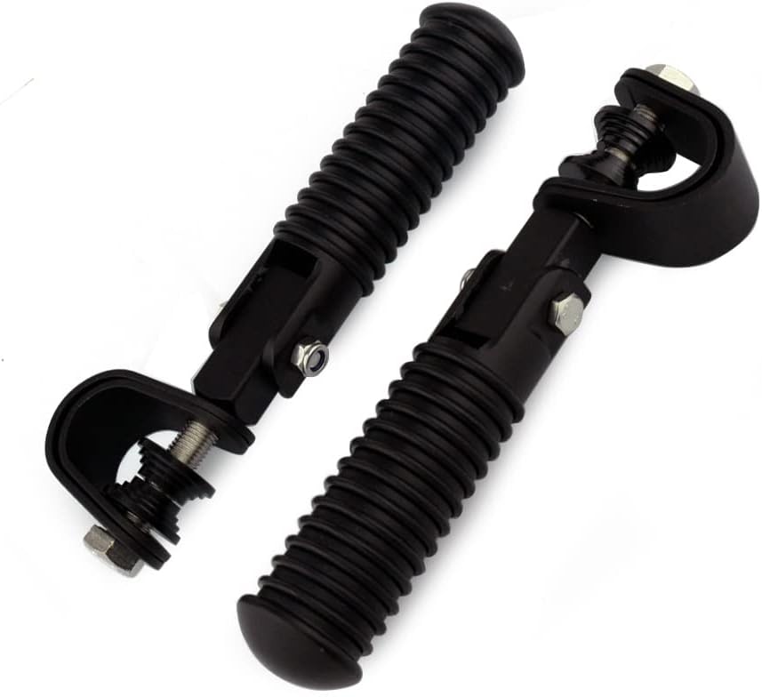U-Clamp Motorcycle Foot Pegs Rest Highway Engine Crash Bar For Harley 1"~ 1-1/4"