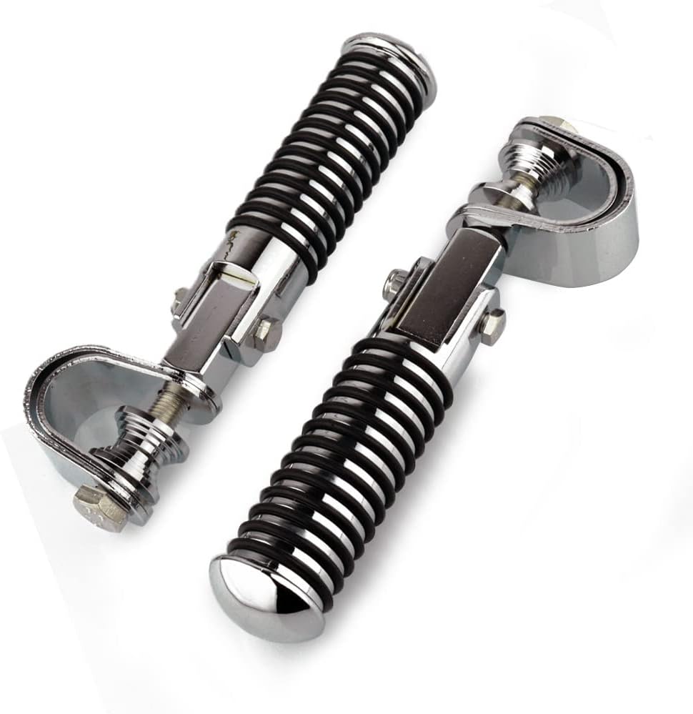U-Clamp Motorcycle Foot Pegs Rest Highway Engine Crash Bar For Harley 1"~ 1-1/4"