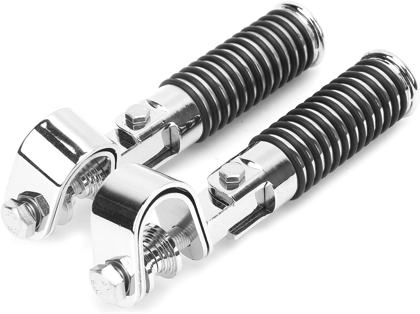 U-Clamp Motorcycle Foot Pegs Rest Highway Engine Crash Bar For Harley 1"~ 1-1/4"