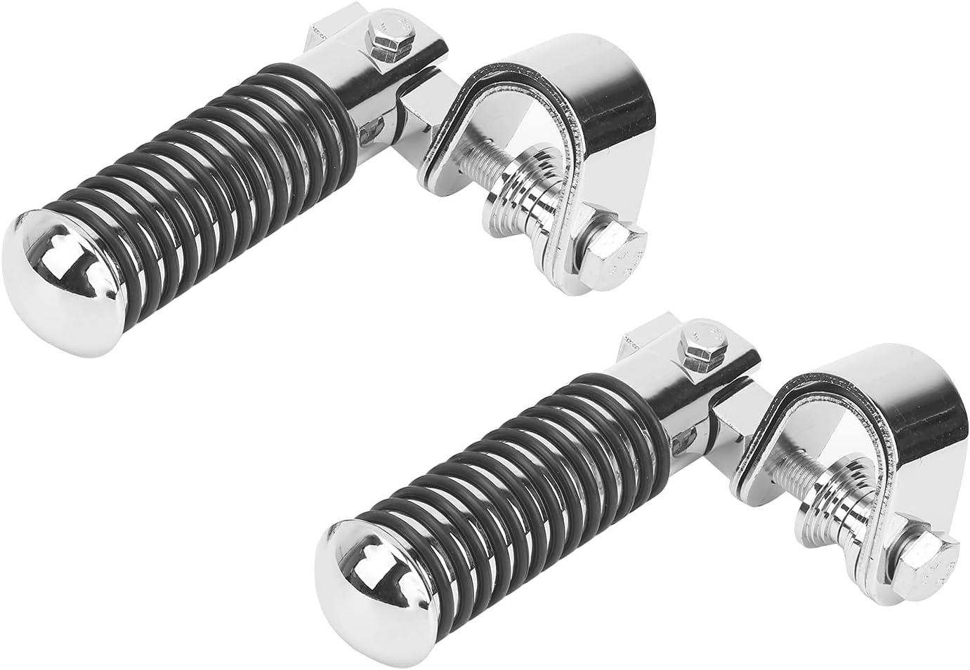 U-Clamp Motorcycle Foot Pegs Rest Highway Engine Crash Bar For Harley 1"~ 1-1/4"