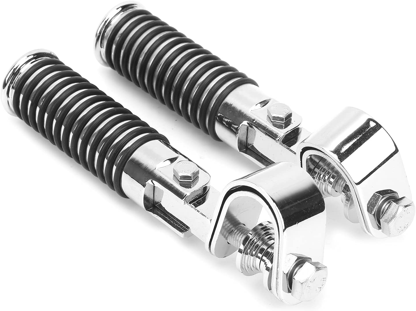 U-Clamp Motorcycle Foot Pegs Rest Highway Engine Crash Bar For Harley 1"~ 1-1/4"