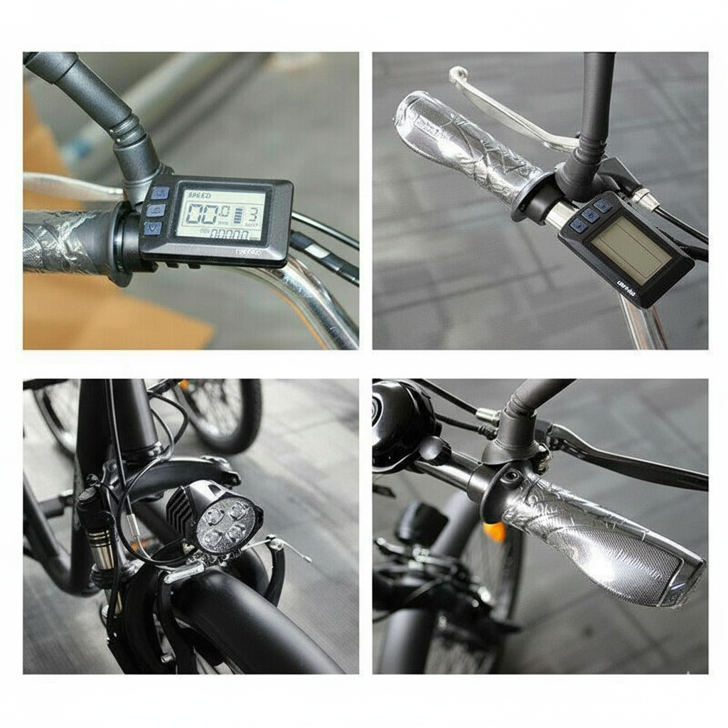 TDR Black Electric Tricycle 48V 250W 10AH with Basket Rear Rack Trolley