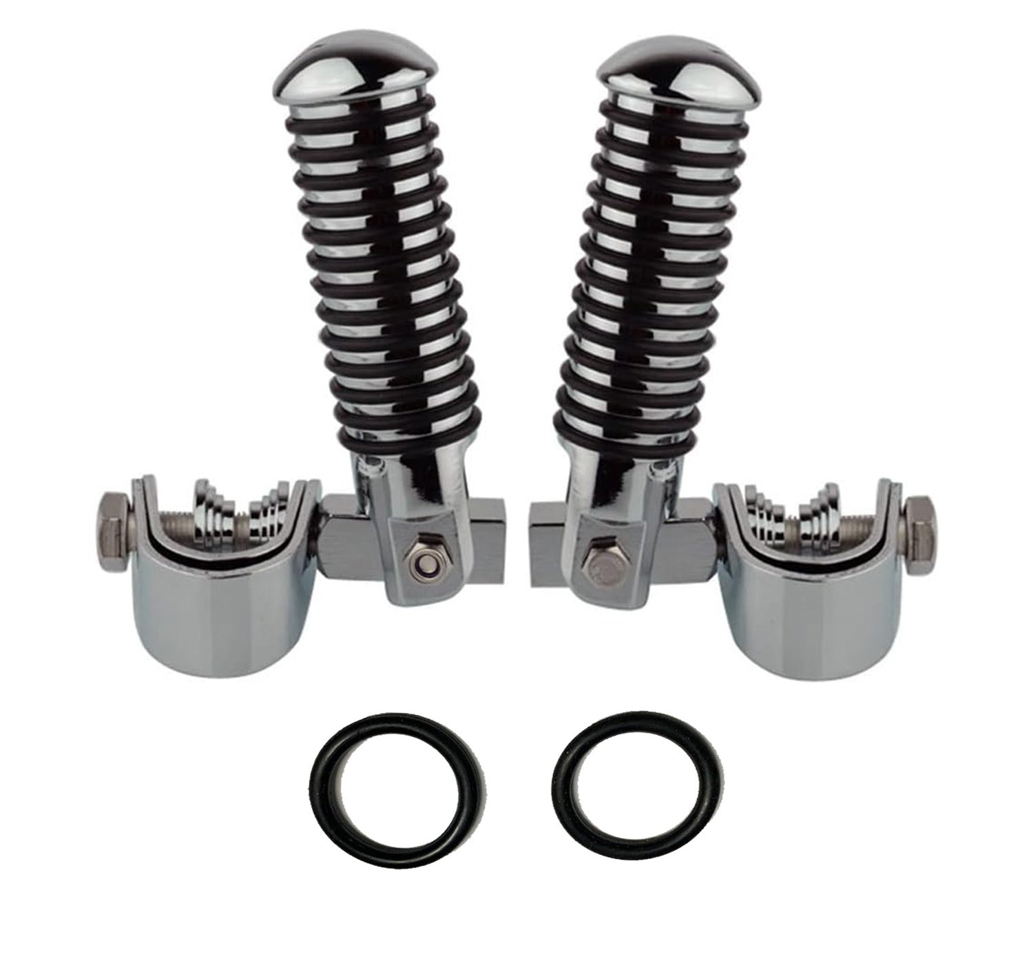 U-Clamp Motorcycle Foot Pegs Rest Highway Engine Crash Bar For Harley 1"~ 1-1/4" - TDRMOTO