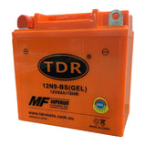 12N9-BS 12V 9Ah Motorcycle Gel Battery for Atomik ATV Quad Bike Buggy YB9-B - TDRMOTO