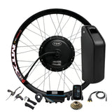 1500W 27.5'' Inch EBike Bicycle Conversion Kit 48V 20A Downtube Battery