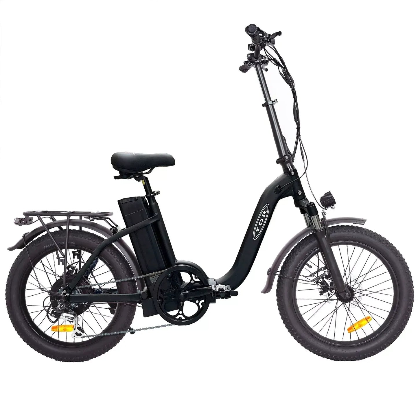 TDR 500W Fold Electric Bike 20''Bicycle Commuter E-Bike Black