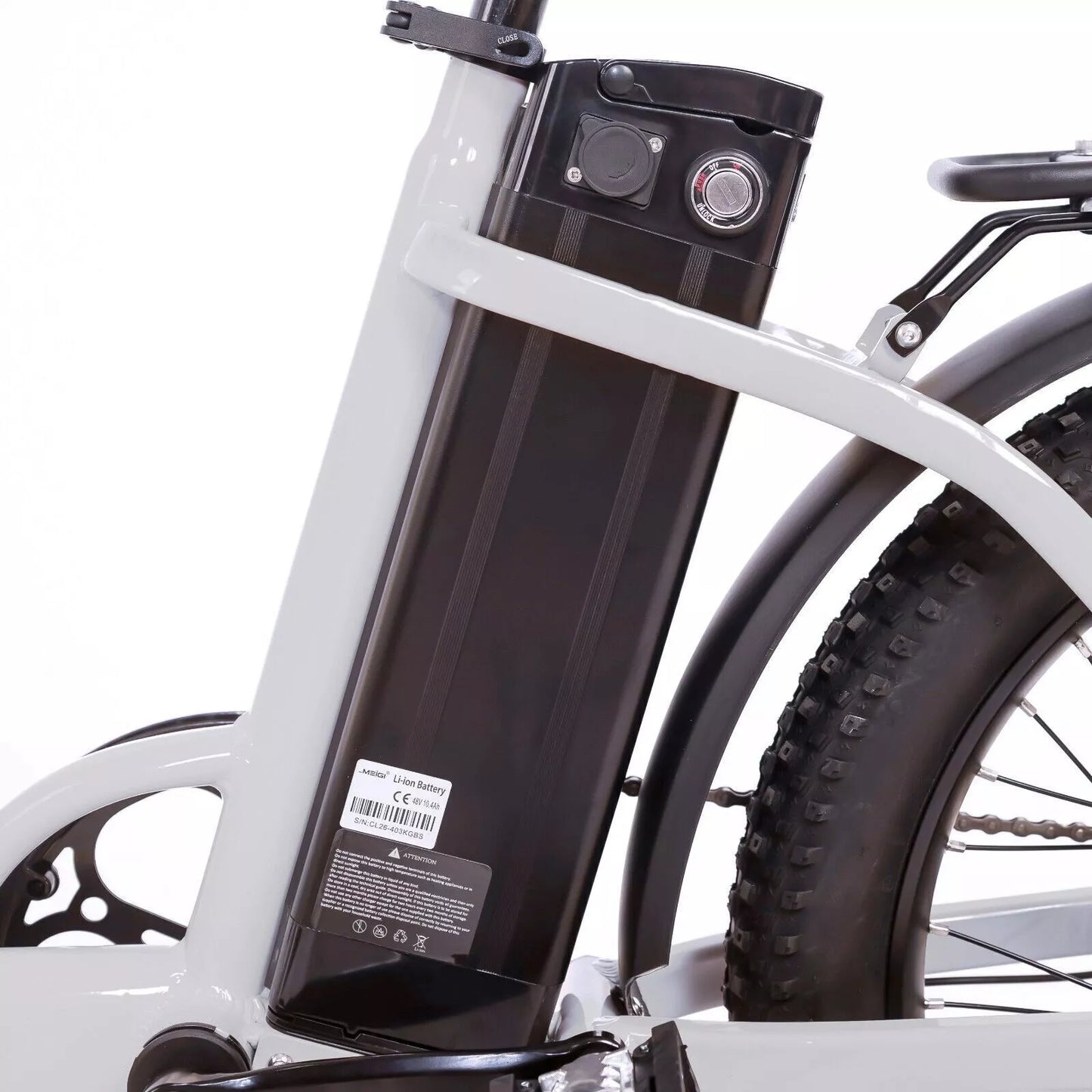 TDR 500W Fold Electric Bike 20''Bicycle Commuter E-Bike White