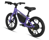 Eunorau Purple Electric Balance Bike Ebike 180w 24v 10AH 16" Wheel Junior Kids Child