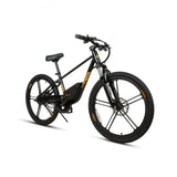 Eunorau 24" Wheel Electric Bicycle for Junior Kids 24V 10AH 250W Black EBIKE 3 SPEED