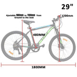 350W TDR Black Mountain Electric Bike 26'' 27.5'' 29" Downtube Battery