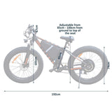 FAT TYRE ELECTRIC BIKE 26'' 4.0 2000W 52V 20AH 31.2AH ELECTRIC EBIKE LIHTIUM BATTERY - TDRMOTO