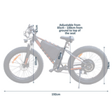 Fat Tyre Electric Bike 26'' 4.0 2000W 52V 20Ah 31.2Ah OFF ROAD Electric Ebike Lithium Battery