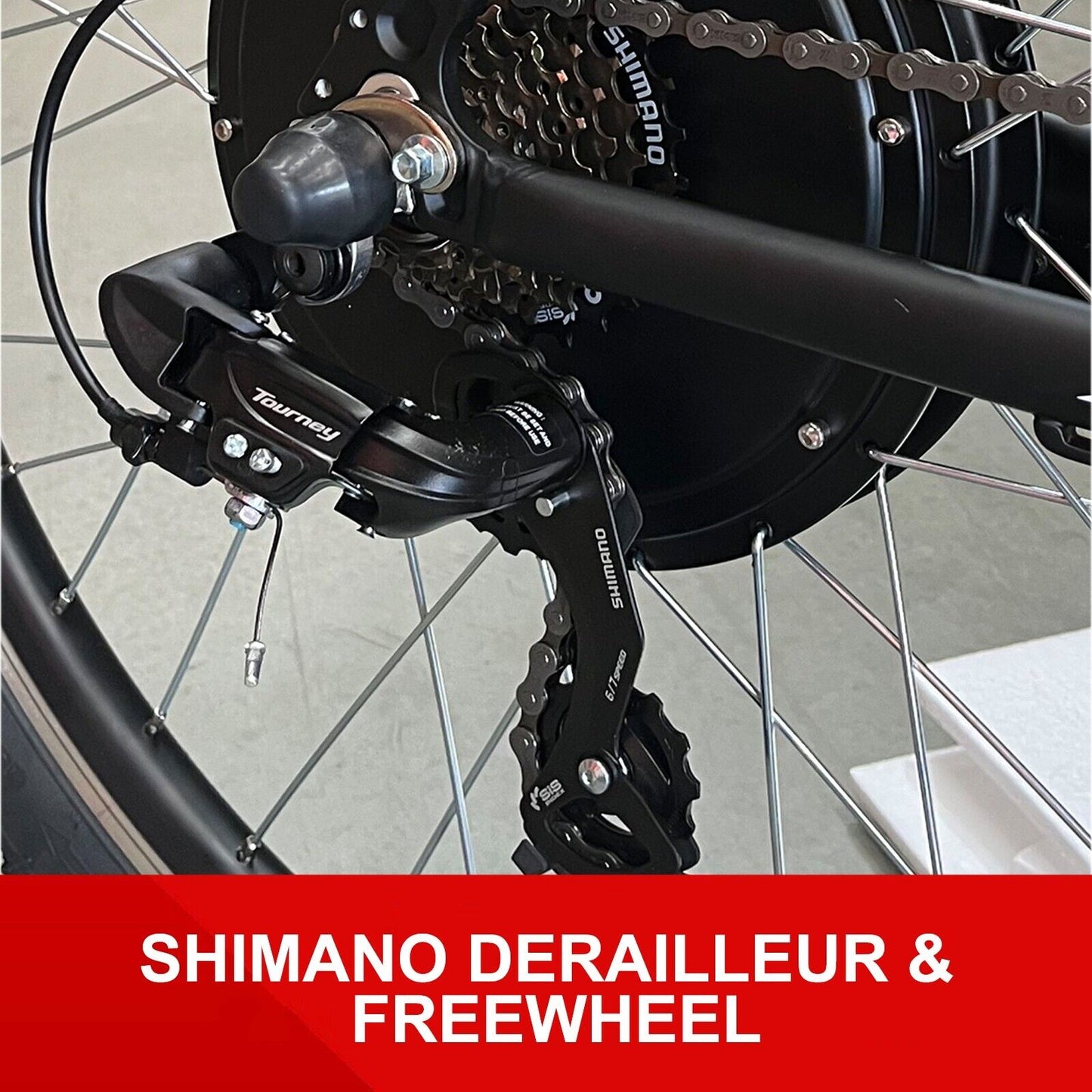 2000W TDR Mountain Electric Bike 26'' 27.5'' 29" Samsung Cell Downtube Battery
