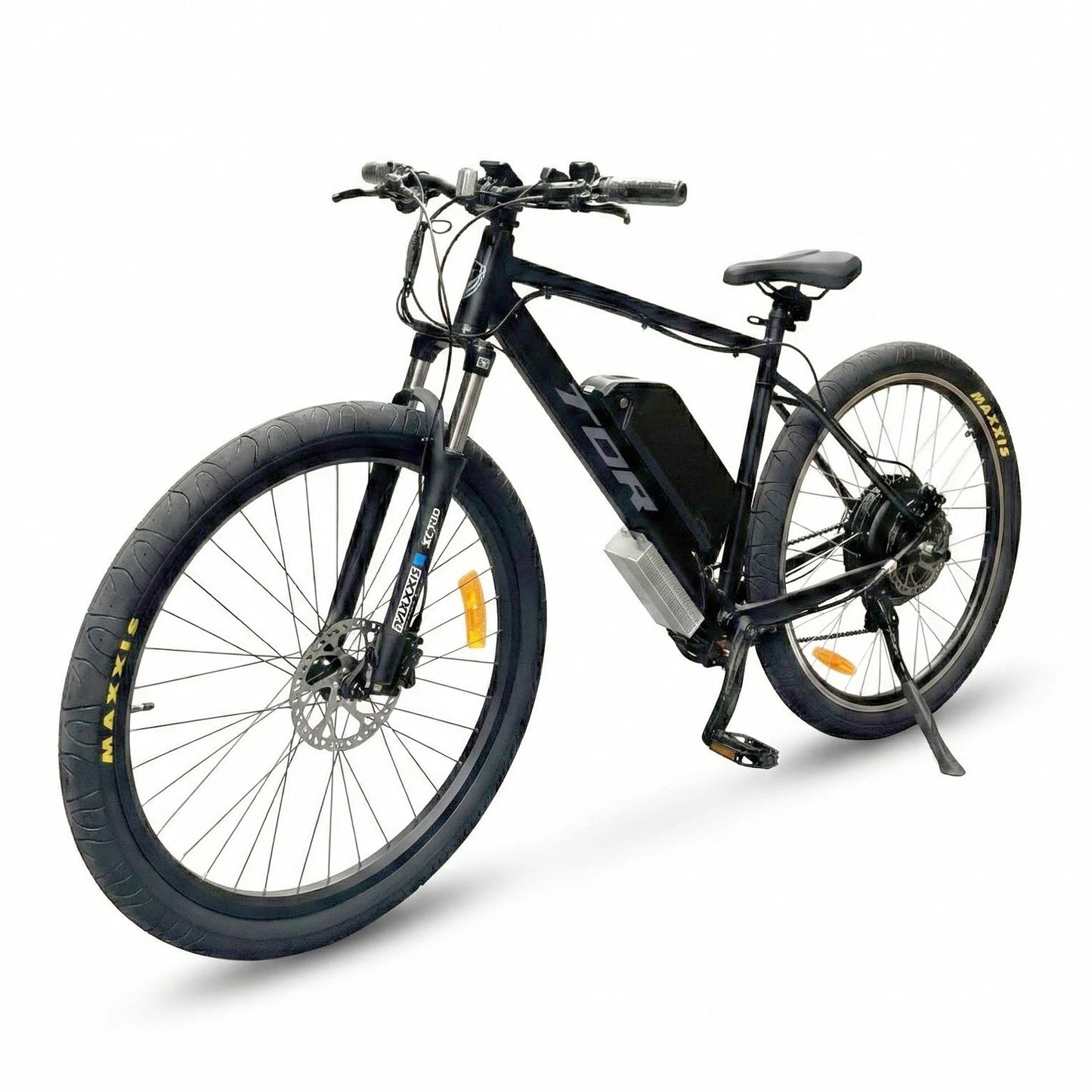1500W TDR Mountain Electric Bike 29" Downtube Battery Black Frame
