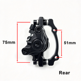Front & Rear JSHOUBIKE Brake Disc Caliper with Brake Pads For Bicycle Mountain Bike MTB