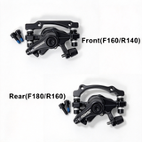 Front & Rear JSHOUBIKE Brake Disc Caliper with Brake Pads For Bicycle Mountain Bike MTB