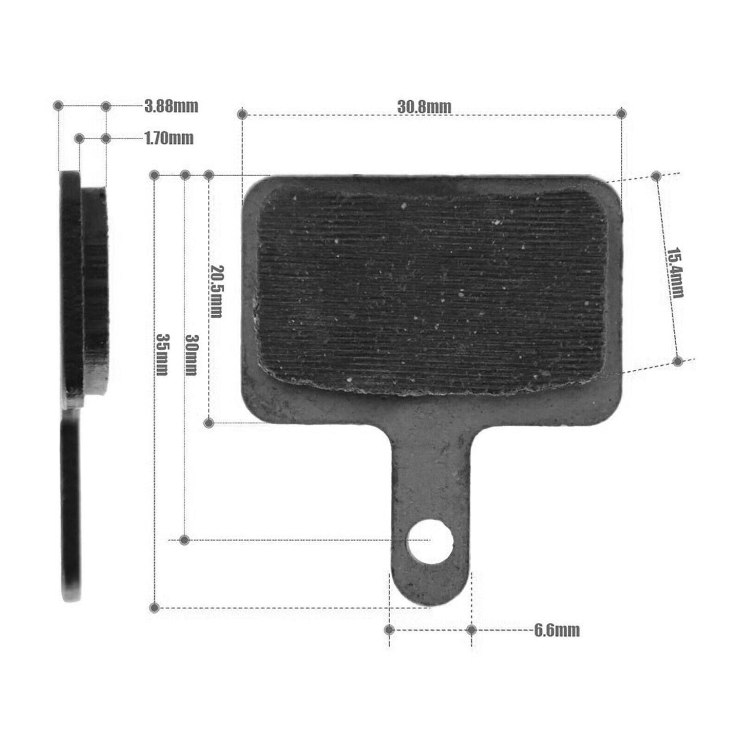 2 Pair of Mountain Bike Bicycle Disc Brake Pads For Shimano Hydraulic Mechanical