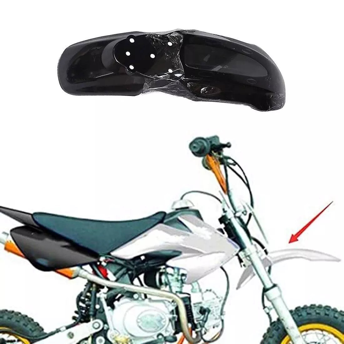 Front Mudguard Front Fender Plastic Cover for CRF70 STYLED 110cc 125cc Pit Bikes