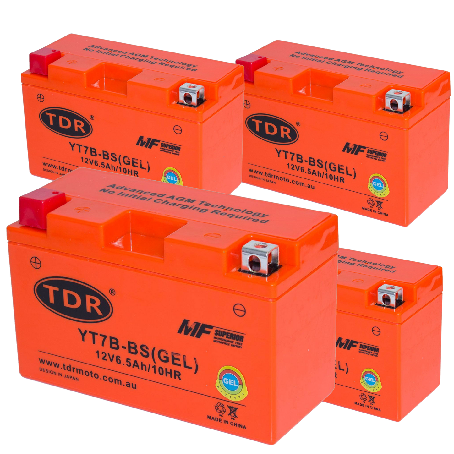 YT7B4 YT7B-BS Battery for Yamaha YZ450 TTR250 Suzuki DRZ400 Kawasaki KLX400 Ducati