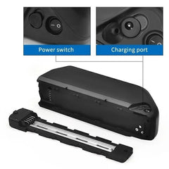 48V 10.4AH Electric Bike Battery Down Tube Style Battery for 500W 750W EBike - TDRMOTO
