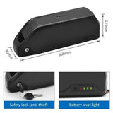 48V 15Ah Li-ion Lithium Battery Pack W/BMS for Motor 500W 750W 1000W 1500W E-bike - TDRMOTO