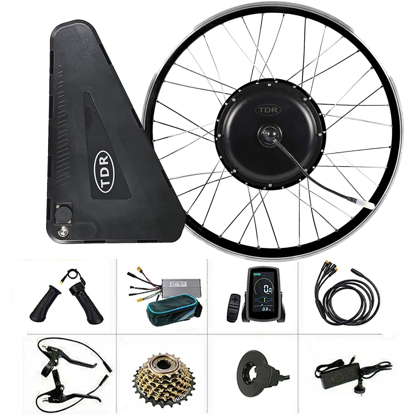 Preorder - 26 Inch 2000W Rear Ebike Electric Bicycle Conversion Kit 52v 31.2AH Battery