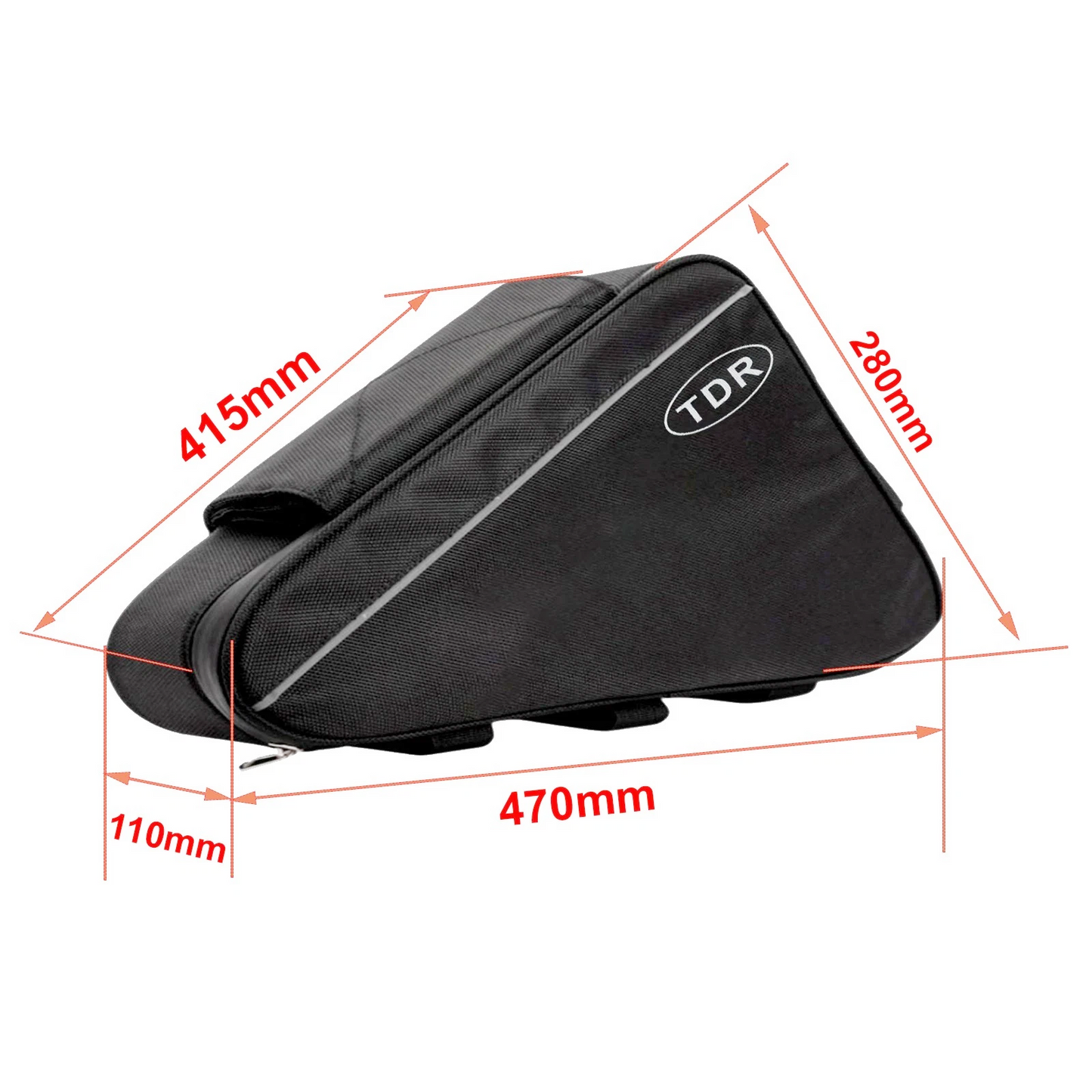 Electric Bike Triangle Battery Storage Bag Bicycle Top Tube Frame Pack Case