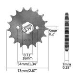 428 17T 20mm Front Sprocket - TDRMOTO