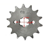 428 14T 17mm Front Sprocket - TDRMOTO