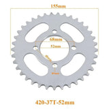 420 Rear 37 T Teeth Sprocket Cog for Motorbike Thumpstar Atomic Dirt Pitpro Bike - TDRMOTO