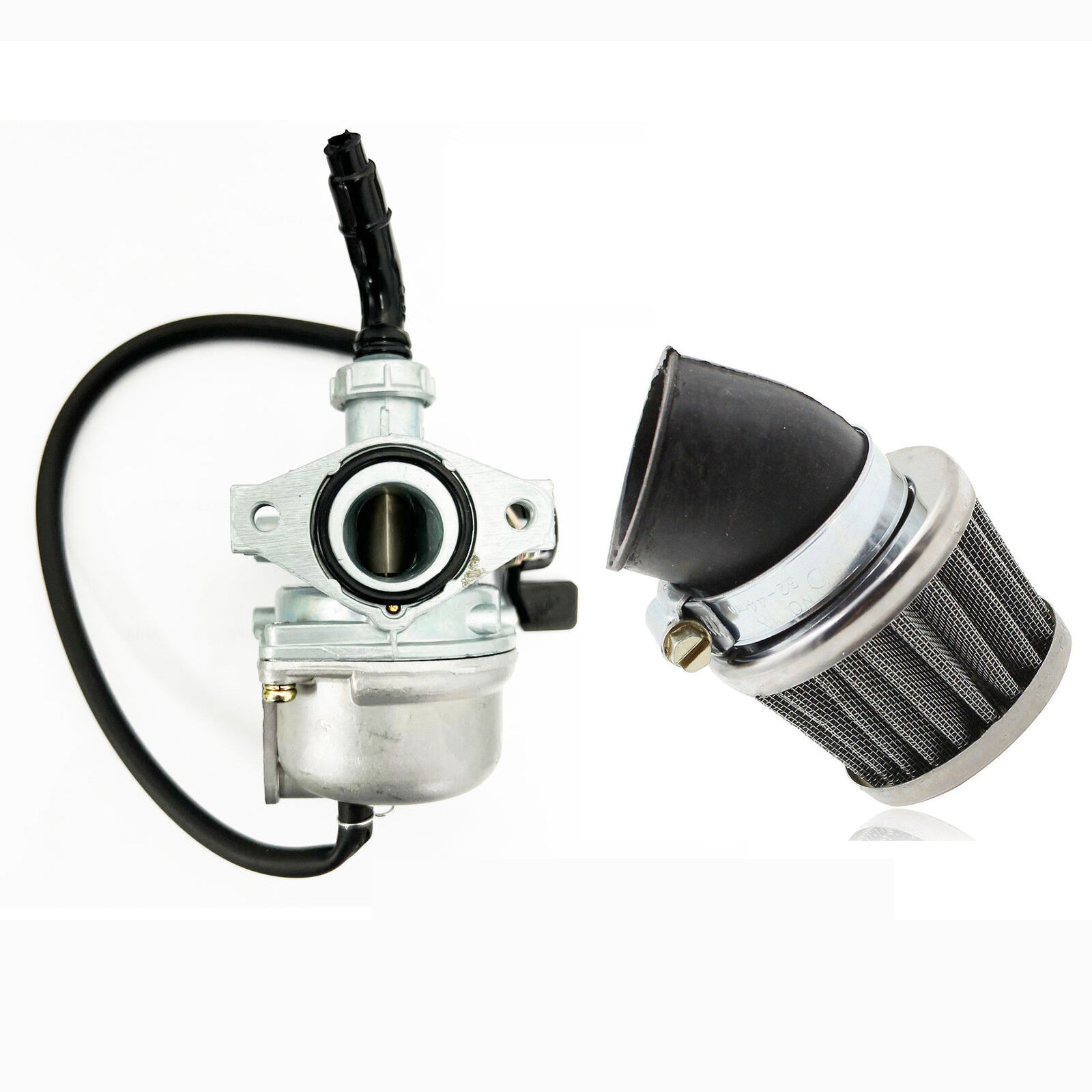 PZ19 Left 19mm Carby Carburetor Air Filter 50/110/125cc Pit Dirt Monkey bike ATV - TDRMOTO