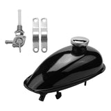 2L Metal Fuel Tank with Cap Filter Line for 49cc 66cc 80cc Motorised Bike - TDRMOTO