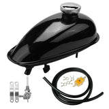 2L Metal Fuel Tank with Cap Filter Line for 49cc 66cc 80cc Motorised Bike - TDRMOTO