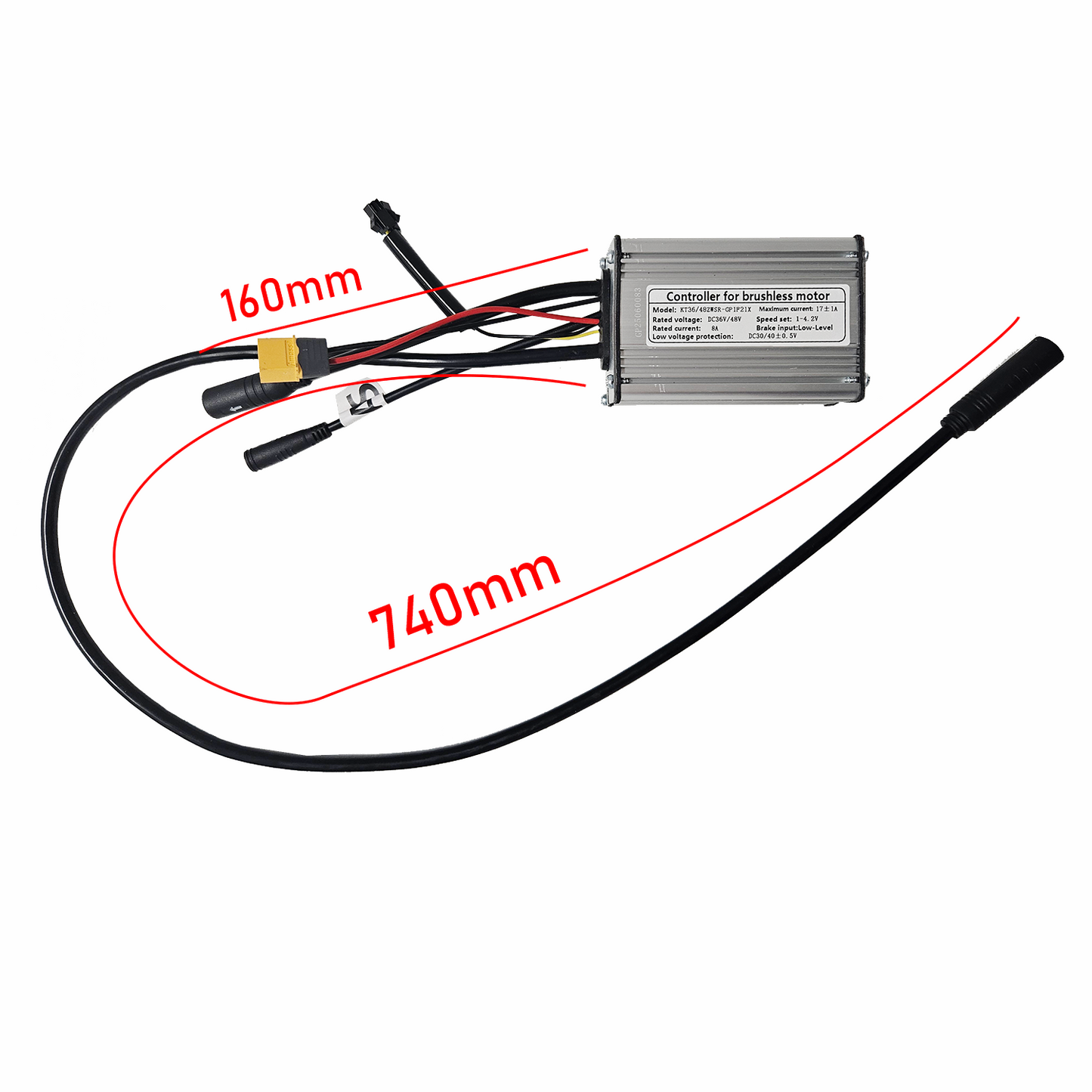 KT 36V/48V 17A Controller For 250W 350W Motor hub Electric Bicycle KT36/48ZWSR-GP1F21X