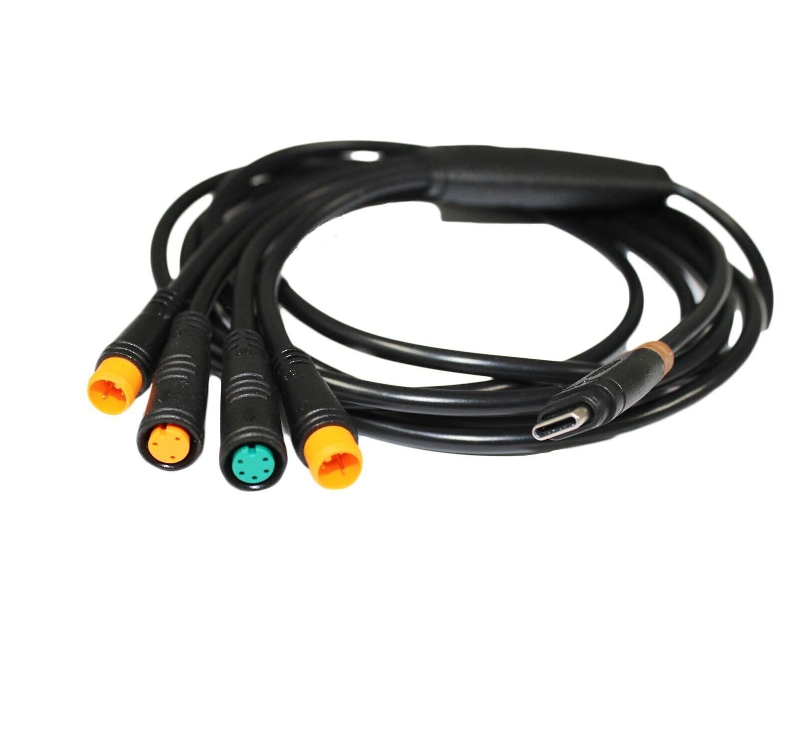 USB-Type C 1 to 4 Main Cable Waterproof Cable for Electric Bike E-Bike - TDRMOTO