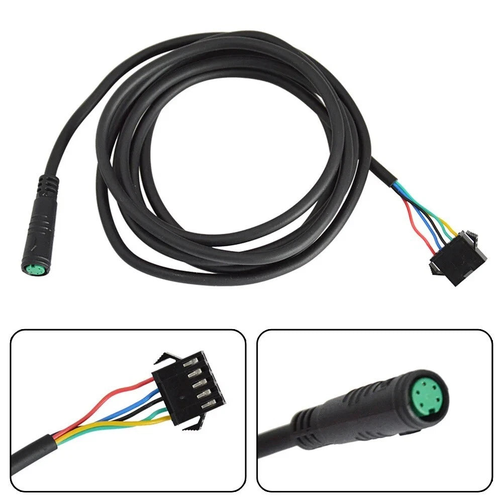 EBike Display Extension Cable Adapter KT Controller 5 Pin Display Waterproof Conversion Cable