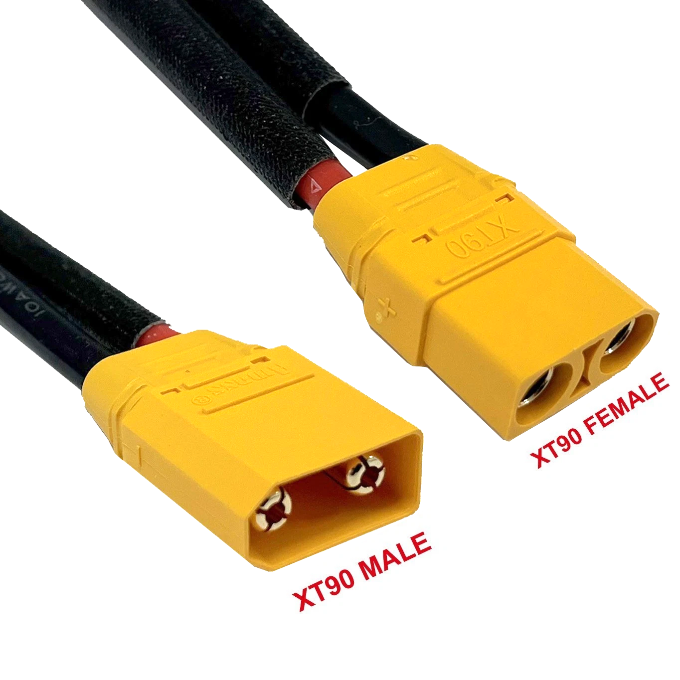 XT90 to XT90 Extension Cable Lead Connectors Adapter Inline Fused