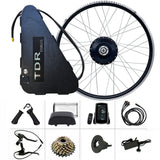 750W 27.5" Rear Hub Motor Conversion Electric Bike Kit - 48V 28.8AH Battery - TDRMOTO