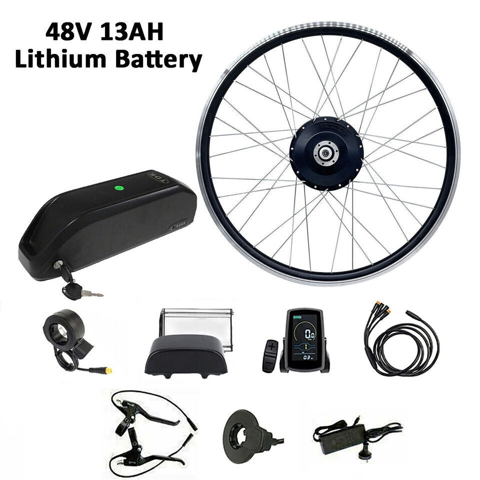 26" 48V 500W Front Wheel Hub Motor Conversion Electric Bike Bicycle Kit