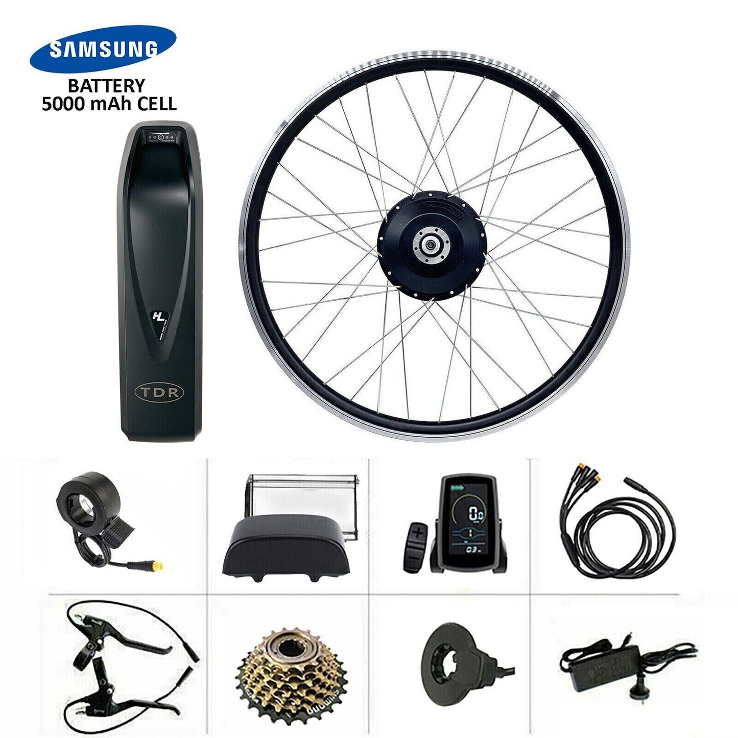 28"/29''/700C 48V 500W Rear Wheel Hub Motor Conversion Electric Bike Bicycle Kit