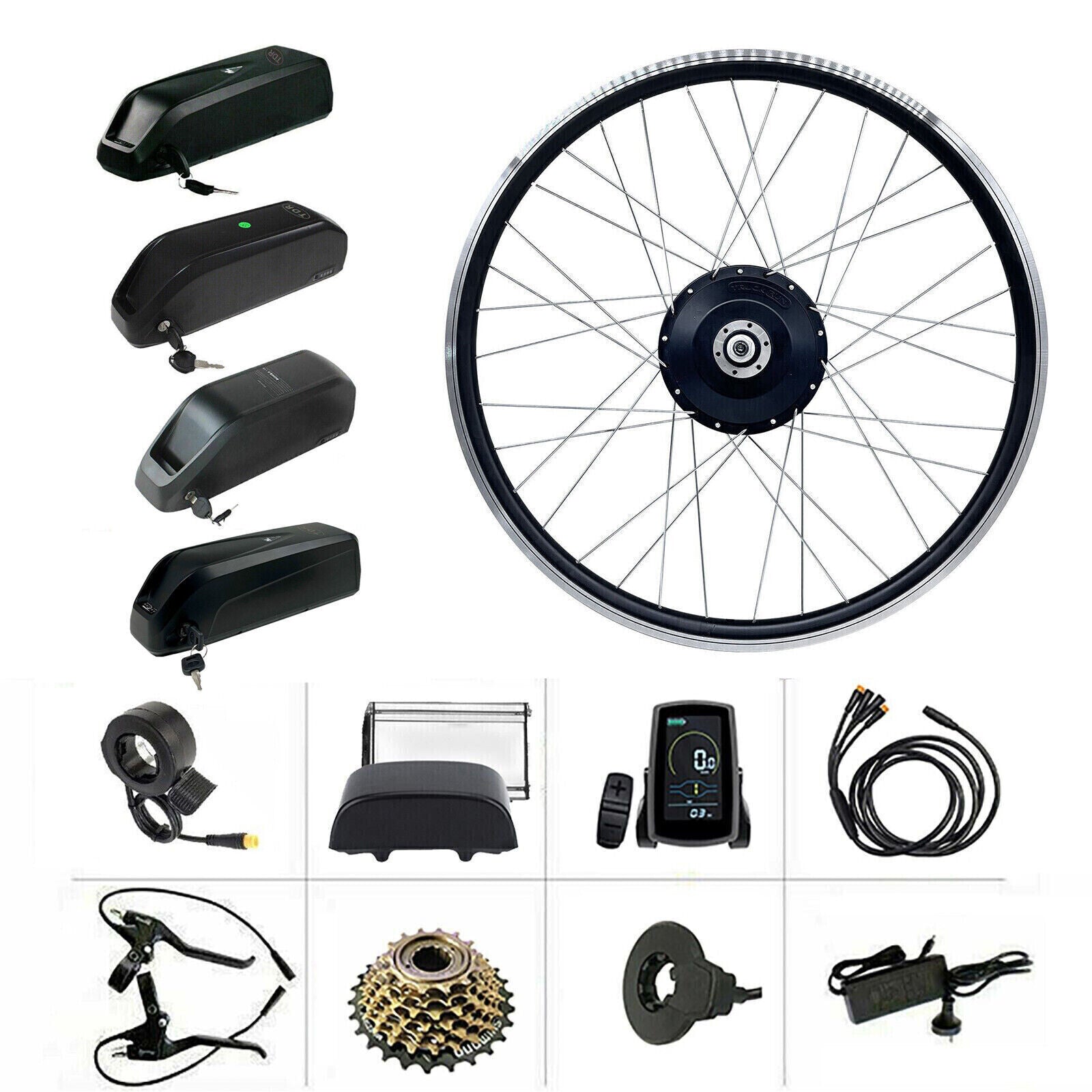 27.5" 48V 500W Rear Wheel Hub Motor Conversion Electric Bike Bicycle Kit - TDRMOTO