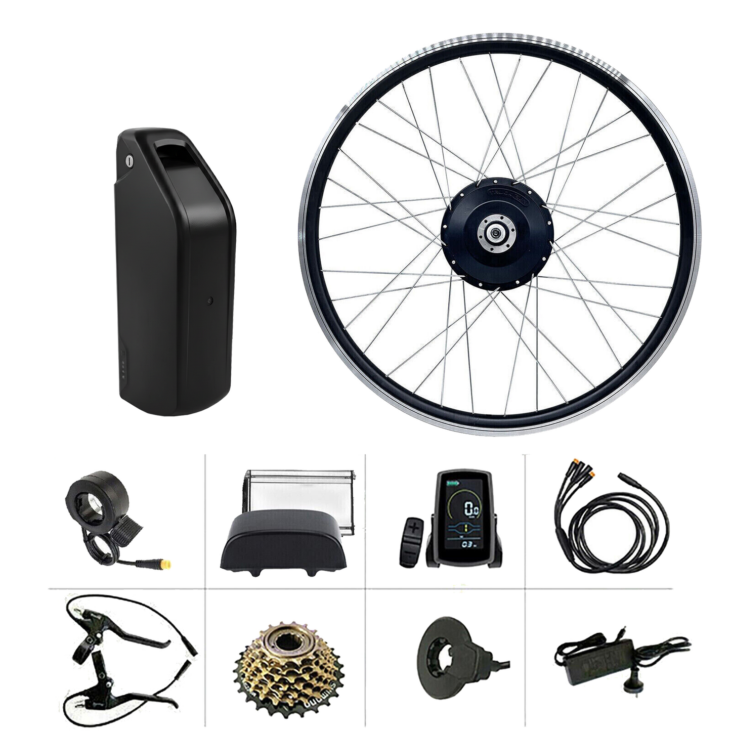 26" 48V 500W Front Wheel Hub Motor Conversion Electric Bike Bicycle Kit