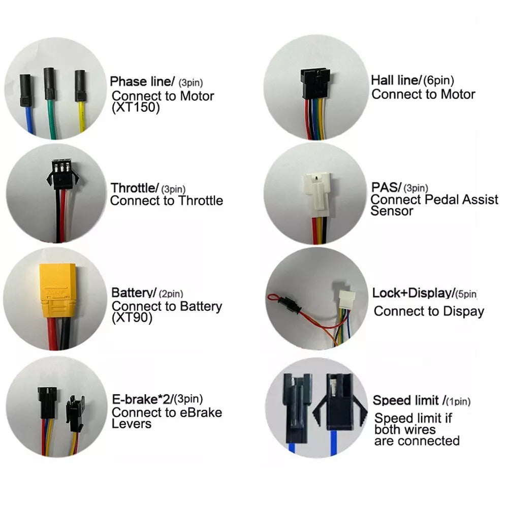 72V 3000W Rear Hub Electric Bike Conversion Kit Max 90km/h with 72V 30Ah Battery