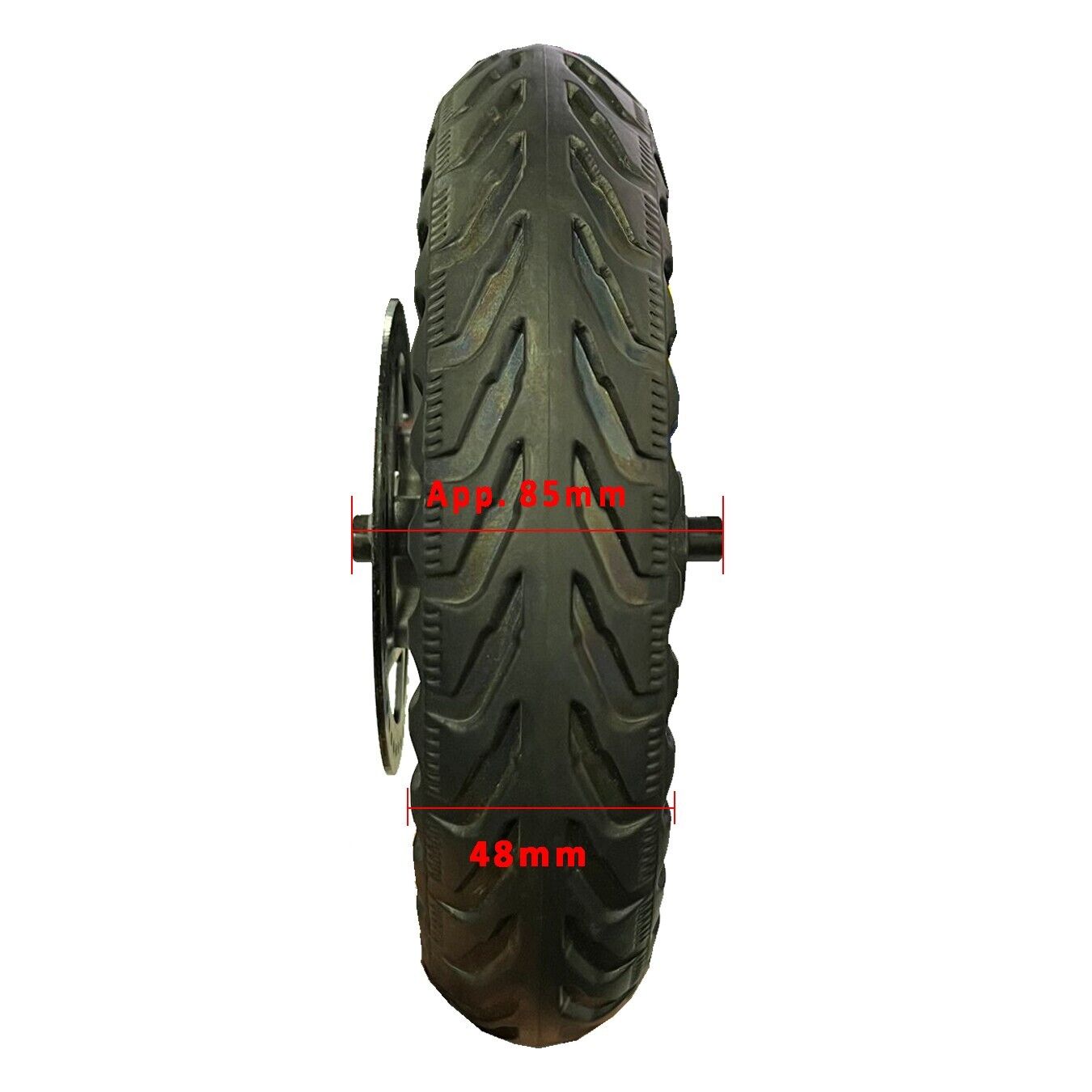 8.5 Inch Explosion-Proof Solid Tire Wheel Hub Set Replacement for Xiaomi Mi m365