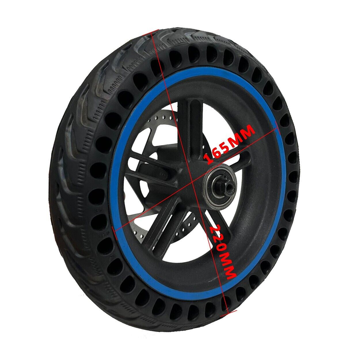 8.5 Inch Explosion-Proof Solid Tire Wheel Hub Set Replacement for Xiaomi Mi m365