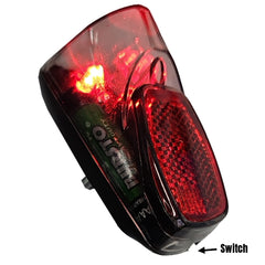 Bicycle Tail Light Rear Light Fender Mudguard LED Light with AAA Battery - TDRMOTO