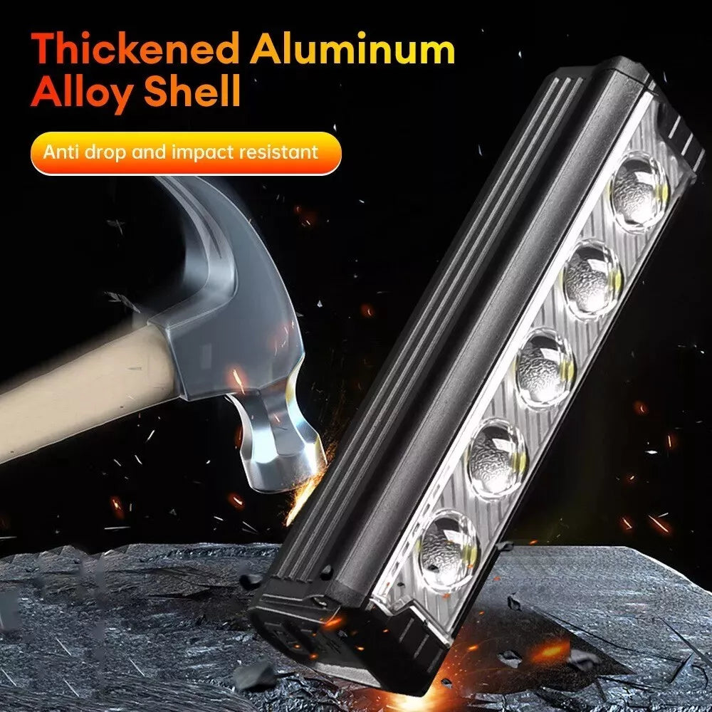 2800LM 4800mAh Super Bright LED Light Bar USB Rechargeable Bicycle Headlight 5 Mode Waterproof